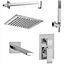 Душова система прихованного монтажу Paffoni KIT EL019CR, Хром - мініатюра 1