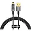 Кабель Baseus Explorer Series Auto Power-Off Fast Charging Data Cable USB to Lightning 2.4A 1 м Чорний - мініатюра 1