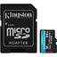 Карта памяти microSDXC (UHS-1 U3) Kingston Canvas Go! Plus 64Gb 10 A2 V30 (R200MB/s) (adapter SD) - миниатюра 1