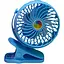 Вентилятор Mini Fan з акумулятором на прищіпці блакитний (2628-10) - мініатюра 1