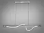 Сучасна підвісна світлодіодна люстра шланг, 15Вт, срібна люстра - мініатюра 1