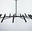 Сучасна трубчаста люстра з 12 регулюючими плафонами | Арт. ST01/12 BK | Line F - мініатюра 3