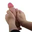 Фалоімітатор Baile Sliding Skin Bendable 8.5'' 21.8 см коричневий - мініатюра 8