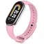 Силиконовый ремешок для Xiaomi Mi Band 8/9/10 Розовый / Light pink - миниатюра 1