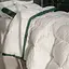Ковдра MirSon Imperial Satin Luxe зимова 110х140 см біла із зеленим кантом - мініатюра 8