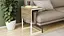 Стол журнальный приставной Терри Комбо Ferrum-decor 345x662x440 Белый металл ДСП Дуб Сонома Трюфель 16 мм (FRD-105147) - миниатюра 1