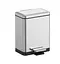 Відро для сміття Koer TC-010306-02 з плавним закриттям прямокутне 6 л нержавійка (KR5600)  - мініатюра 2