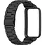 Ремешок-бампер DK для Xiaomi Mi Band 7 Pro Metal Fitlink Steel Watch Band (black) - миниатюра 1