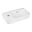 Умивальник Qtap Tern підвісний прямокутний ліва 450x260x155 мм White + донний клапан PU02O, Білий - мініатюра 4