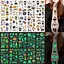 Набор детских временных татуировок Halloween glow kids-tatto-halloween-glow-set-1 - миниатюра 1