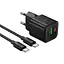Адаптер сетевой HOCO C to C cable Ingenious PD charger set N65 |1USB/1Type-C, 20W/3A, PD/QC| - миниатюра 1