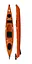 Каяк Tahe Fit 132 Pe Rudder Skeg Orange (1053-107680) - мініатюра 1