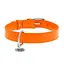 Ошейник для собак кожаный Waudog Glamour с QR-паспортом без украшений L Ш 25 мм Д 38-49 см оранжевый - миниатюра 3