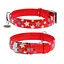 Ошейник для собак кожаный Waudog Glamour с QR-паспортом узор "Звездочка" светонакопительный/светоотражающий XL Ш 35 - миниатюра 1