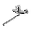Смеситель для ванны нержавеющая сталь сатин Wezer ROK3А-05 Нержавеющая сталь - миниатюра 1