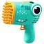 Пістолет для мильних бульбашок Dinosaur Bubble Gun з насадкою на 40 отворів 50ml Green - мініатюра 1