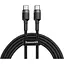 Кабель Baseus Cafule Type-C to Type-C PD 2.0 60W (1m) gray/black (CATKLF-GG1) - мініатюра 1