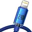 Кабель Baseus Crystal Shine Series Lightning 2.4A (1.2m) blue (CAJY000003) - мініатюра 3