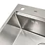 Кухонна мийка з покриттям HoneyComb Nett NSS-5747, Нержавіюча сталь - мініатюра 2