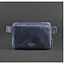 Шкіряна поясна сумка Dropbag Mini синя - мініатюра 1