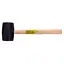 Киянка гумова Alloid ручка з деревини чорна 680 г (RM-16680W) - мініатюра 1
