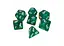 Набір кубиків Double Color Glitter 7 Dice Set - Aqua-Gold , 7 шт. (g7dglitdc04) - мініатюра 1