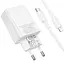 МЗП Borofone BAS73A Source PD20W (1USB-C) + кабель Type-C to Lightning White - мініатюра 4