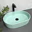 Умивальник VBI Verona 50 turkus matt накладний VBI-011318, Зелений - мініатюра 1