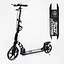 Самокат Best Scooter складаний 49х14х93-103 см Чорний 000231305 - мініатюра 2