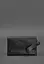 Шкіряний чоловічий клатч-барсетка 3.0 чорний краст - мініатюра 8