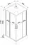 Душевой бокс Bravo квадратный Nida L90GBB (L90B) (4уп.), Черный матовый, прозрачный, Черный матовый - миниатюра 6