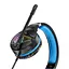 Геймерські навушники Hoco W104 Drift з мікрофоном LED підсвічуванням blue - мініатюра 3
