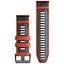 Ремінець Garmin до смарт-часів epixPRO (g2), 26 мм QuickFit FlameRed/Grpt Silicone (010-13281-04) - мініатюра 1