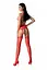 Эротические колготки-бодистокинг Passion S028 red - миниатюра 2