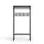 Вішалка модульна підлогова Ferrum-decor Треліс 14 180x90x38 чорний ДСП Білий 16мм (FRD-104343) - мініатюра 1