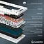 Клавіатура бездротова ігрова механічна GamePro MK-160-W Pro White-Black QLAB Orange Switches Hot-Swap - мініатюра 12