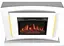Электрокамин ArtiFlame Lucca AF23S белый с LED подсветкой - миниатюра 2