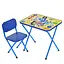 Дитячий столик складаний зі стільчиком M 5964-4 синій - мініатюра 1
