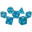 Набір кубиків Glitter 7 Dice Set - Light Blue , 7 шт. (g7dglit06) - мініатюра 1