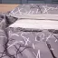 Комплект постельного белья MirSon Scandi Lines Бязь 2x143x210 см серый (2200012433850) - миниатюра 4