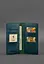 Шкіряне портмоне-купюрник 11.0 зелене - мініатюра 3