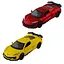 Автомодель TechnoDrive Chevrolet Corvette C8 Z06, 2024 (жовтий, червоний) (250310) - мініатюра 1