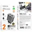 МЗП Borofone BN21 Lena PD40W+QC3.0 (2USB-C) + кабель Type-C to Lightning Metal gray - мініатюра 2