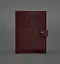Кожаная обложка-портмоне для военного билета 15.0 бордовая - миниатюра 1