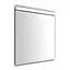 Дзеркало прямокутне 60*70см з верхньою свiтлодiодною пiдсвiткою Volle 16-08-607, Білий матовий - мініатюра 1