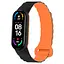 Ремінець Dual-color Magnetic для Xiaomi Mi Band 7/6/5/4/3 Black / Orange - мініатюра 1