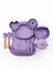 Набір дитячого силіконового посуду для першого прикорму на присосках 9 предметів Краб Purple (18976) - мініатюра 3