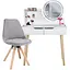 Туалетний столик Jumi Scandi LED + крісло Saida сірий - мініатюра 1
