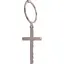Золотая моносерьга Tango Крестик. 470611Ш - миниатюра 1
