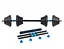 Гантелі розбірні бітумні THUNDER GYM-02 зі з'єднувачем для штанги, 2 x 10 кг (GYM-02) - мініатюра 1